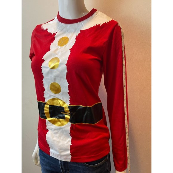 Wondershop Womens Holiday Christmas Sleepwear Shirt Long Sleeve Red Size 12 - Picture 5 of 8